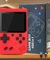 Parteet Rechargeable Pocket Video Game for Kids 400 in 1 Retro Game Box Console Handheld Game Box with TV Output - (Color and Design Will be Send as per Stock)