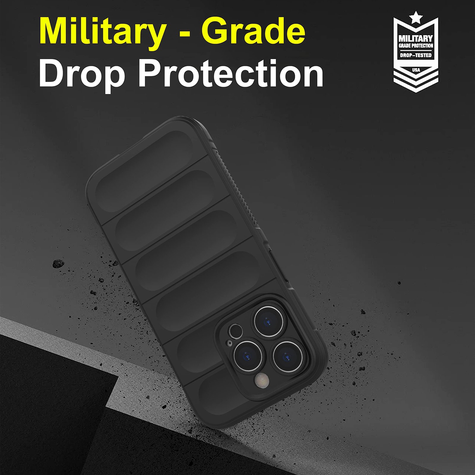 Zapcase Back Case Cover for iPhone 14 Pro | Compatible for iPhone 14 Pro Back Cover | Liquid Silicon Magic Case with Camera Protection | Black - Image 5