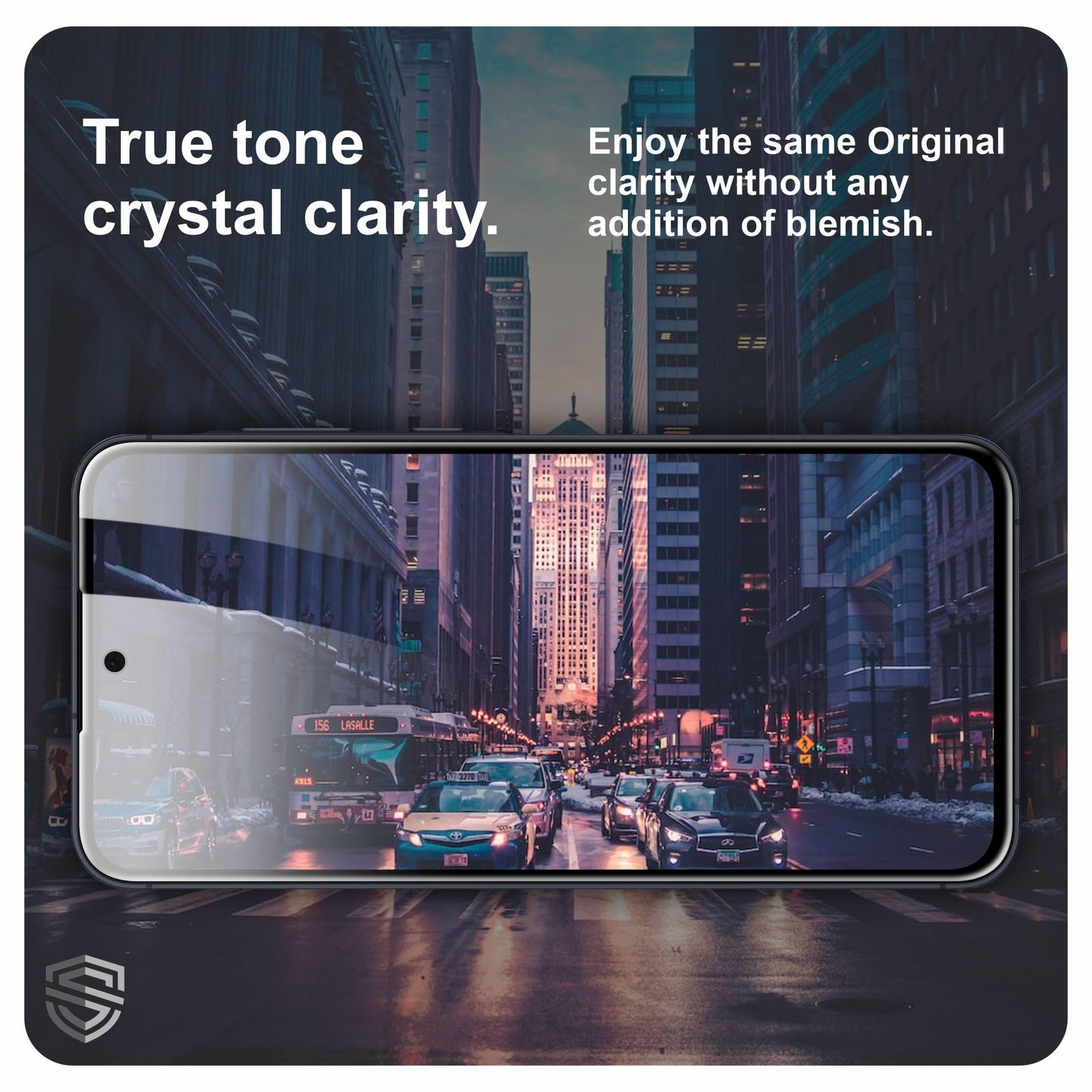 Skyddshield Military-Grade Gorilla Tempered Glass For Samsung Galaxy A35 and Samsung Galaxy A55 (6.6 Inch) With Installation Kit | Edge to Edge Coverage | Black - Image 5