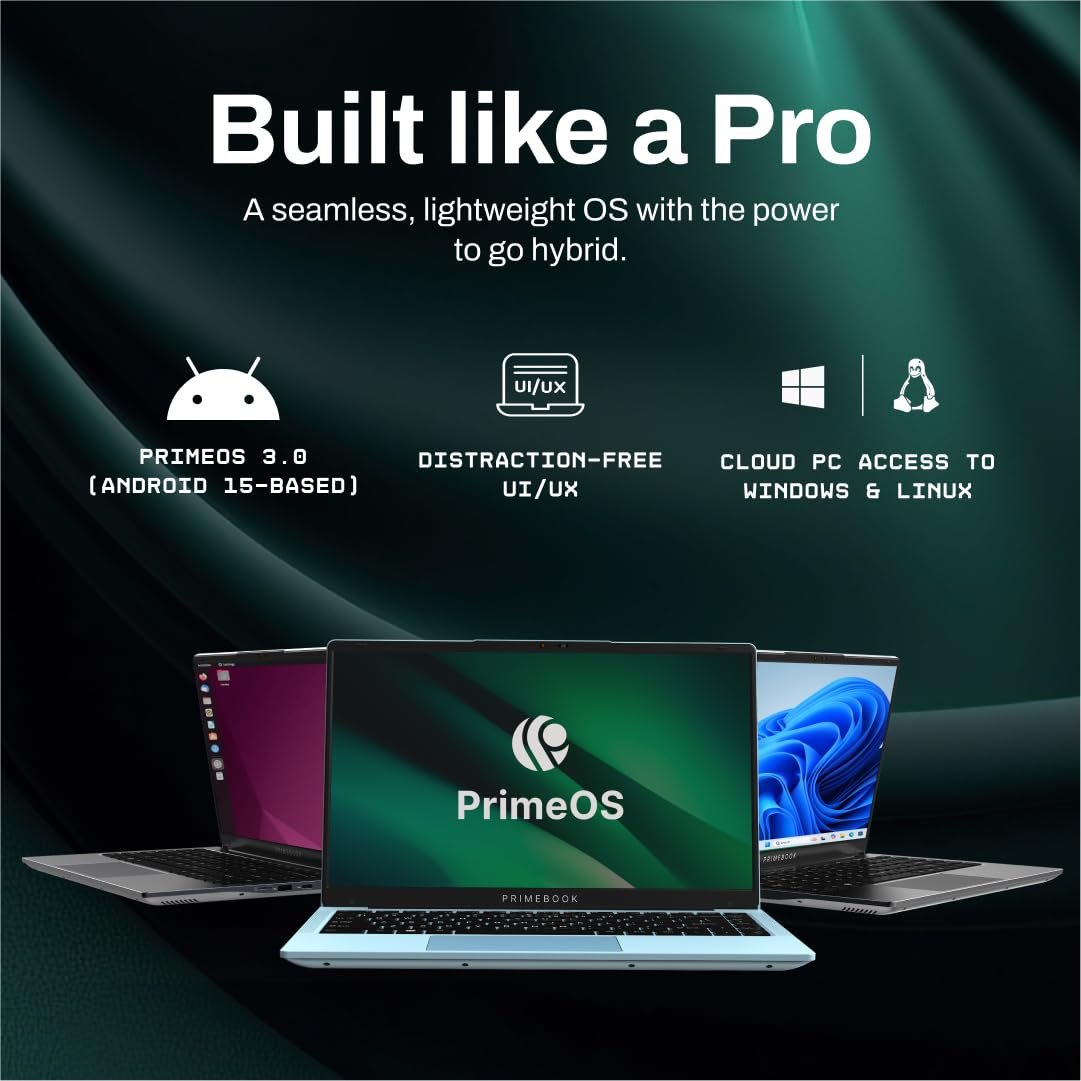 2 Pro (2026) | 8GB RAM, 128GB UFS Storage | 14.1-Inch FHD IPS Display | 14 Hours Battery | MediaTek Helio G99 | Android 15 (PrimeOS 3.0) | Backlit Keyboard | in-Built AI (Gray) - Image 5